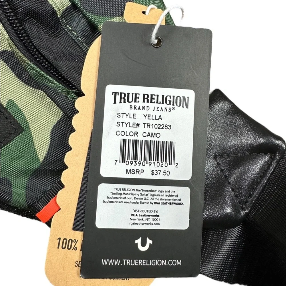 TRUE RELIGION : NWT Unisex Waist Camo Belt Bag / Fanny Pack